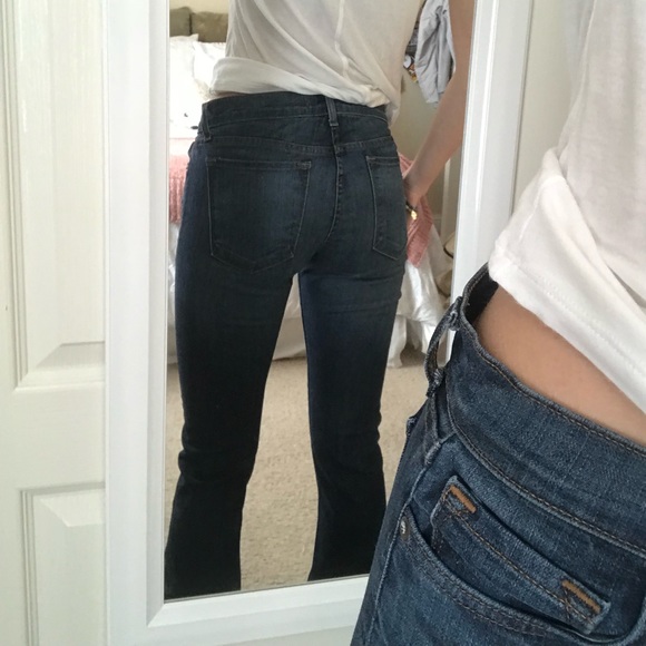 J Brand Dark Wash Flare Jeans - Picture 4 of 8